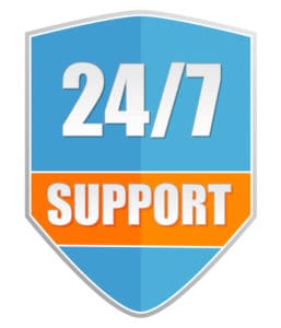 24/7 Support Badge